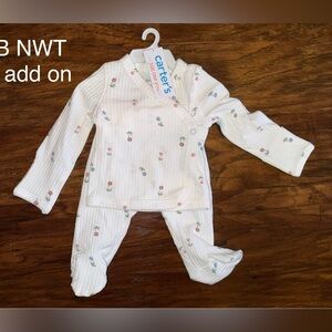 Carter's White Floral Baby Outfit